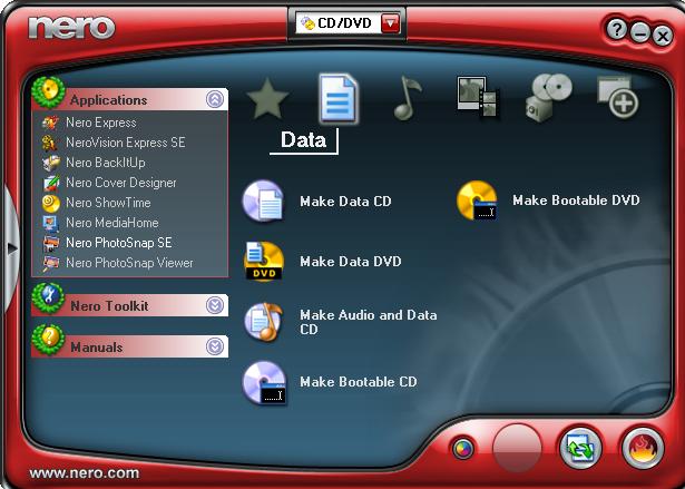 nero cd writer software free download for windows xp
